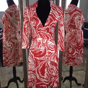 DIANE VON FURSTENBERG 100% Silk WRAP DRESS